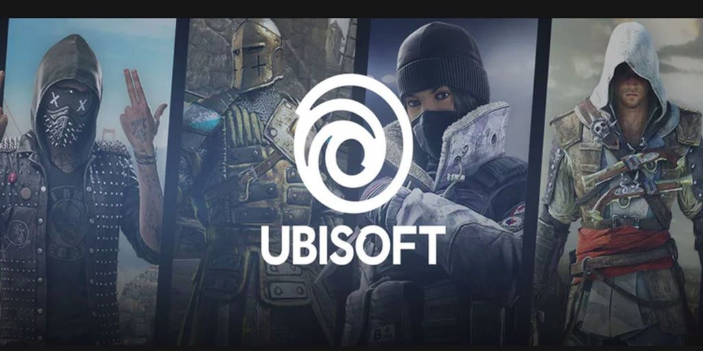 Ubisoft games in the background