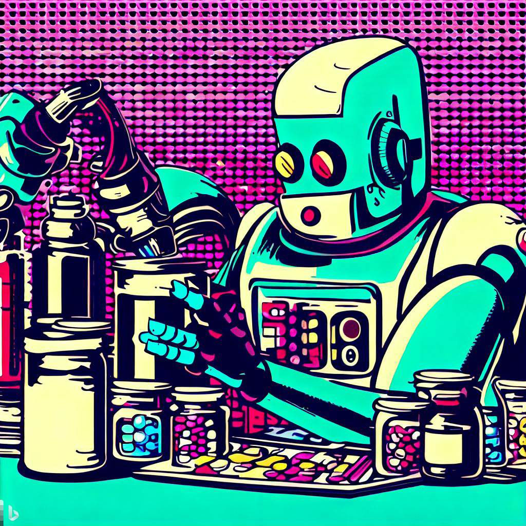robot making medicine